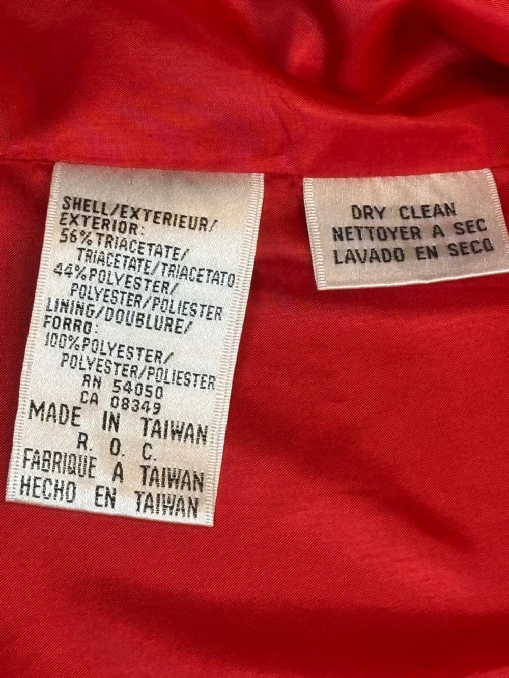 Vintage Christian Dior Red Power Blazer